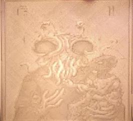 flying spaghetti monster and raptor jesus lithopane