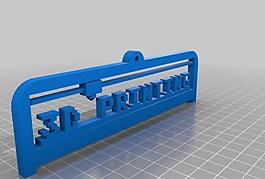 my customized 3d printing text plate