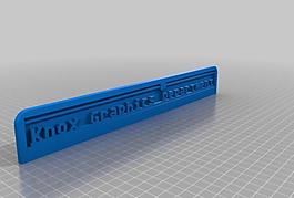 my customized 3d printing text plate