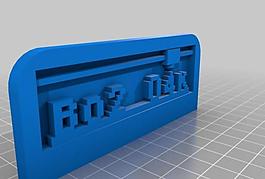 my customized 3d printing text plate