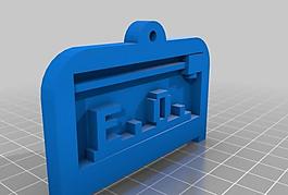 my customized 3d printing text plate