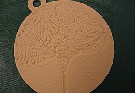 ginkgo leaf pendant