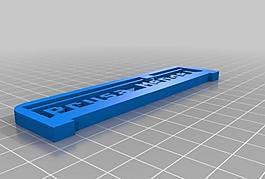 my customized 3d printing text plate