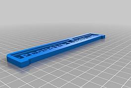 my customized 3d printing text plate
