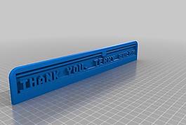 my customized 3d printing text plate
