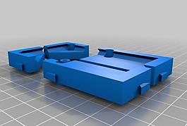 6×6英寸的玻璃床剪輯為printrbot小