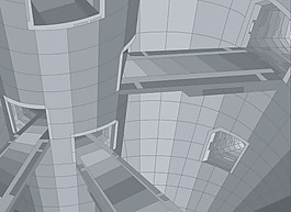 3D风格建筑矢量素材