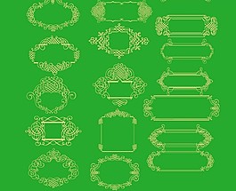 多款韓國(guó)風(fēng)格精美實(shí)用邊框矢量素材