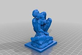 crouching woman by auguste rodin