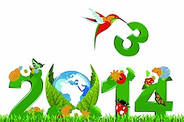 2014新年背景模板下載