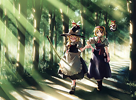東方少女動(dòng)漫圖