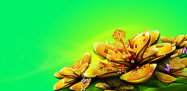 金色的花