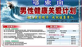 男性医院psd海报图片