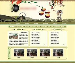 茶艺网页模板图片