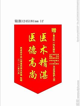 醫院大號錦旗圖片
