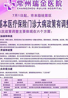 医院政策x展架图片