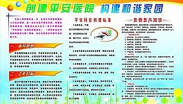 創(chuàng)建平安醫(yī)院展板圖片