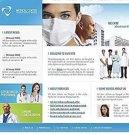 templatemonster 醫院模板圖片