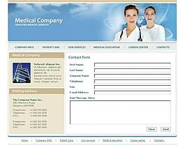 醫院網頁模板圖片