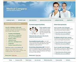 醫院網頁模板圖片