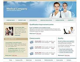 醫院網頁模板圖片