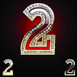 鉆石2數字鑲鉆
