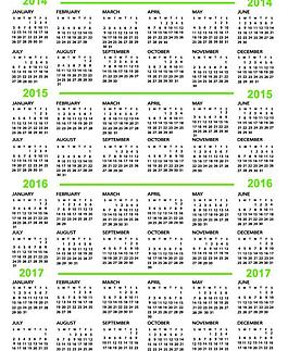 2014年歷模板圖片