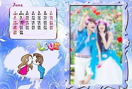 2014婚纱台历6月图片