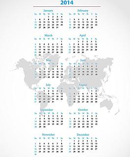 2014年日歷圖片