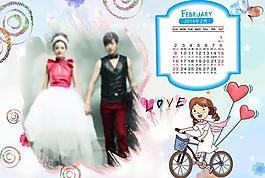 2014婚紗臺歷二月圖片