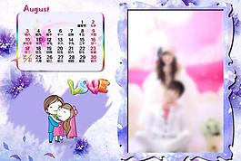 2014婚纱台历8月图片