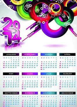 2014年日歷圖片