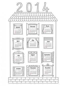2014年日歷圖片