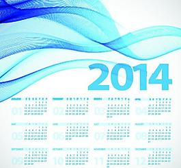 2014年年歷模板圖片
