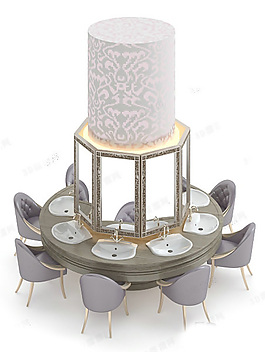 歐式洗手臺(tái) 3d模型