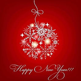 圣誕節(jié)新年快樂矢量卡片