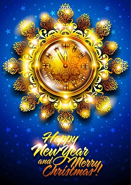 新年圣誕節(jié)海報