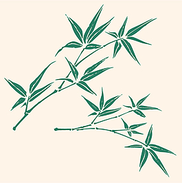 竹子插圖矢量圖