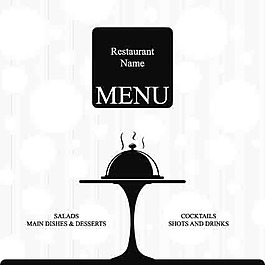 菜單模板矢量素材