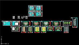 框架十二層CAD建筑圖