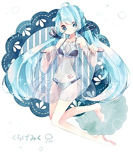 蓝色头发女孩