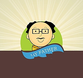 父親節(jié)創(chuàng)意矢量海報(bào)設(shè)計(jì)