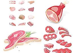 肉類矢量素材