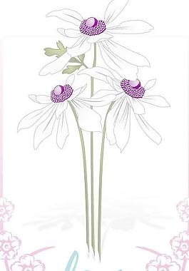 love花邊花朵矢量圖