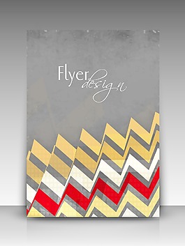 專業(yè)的商業(yè)傳單模板或公司的旗幟與出版的復古設計