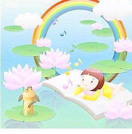 校園小學(xué)生矢量圖14