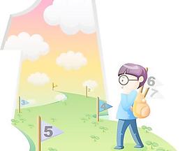 校園小學(xué)生矢量圖03