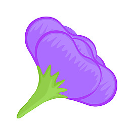 紫色的裝飾花