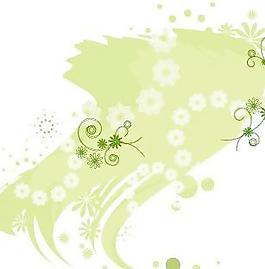 綠色時尚花紋矢量圖18