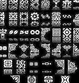 設(shè)計(jì)元素花紋矢量圖250